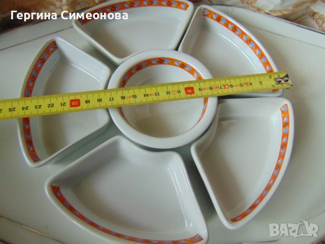 Комплект за сервиране, снимка 4 - Чинии - 52553205