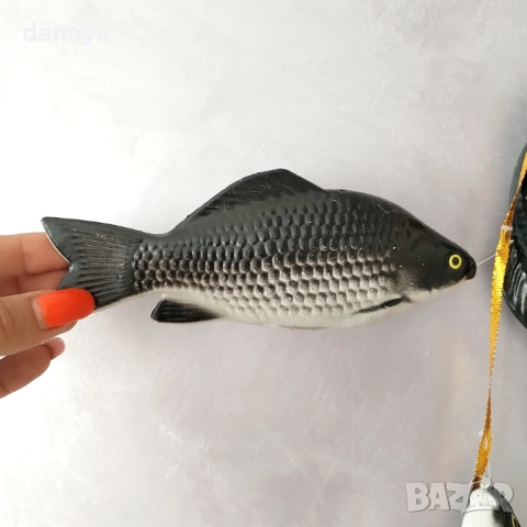 6087 Изкустевени риби на връзка, 50 см, снимка 3 - Декорация за дома - 51536523