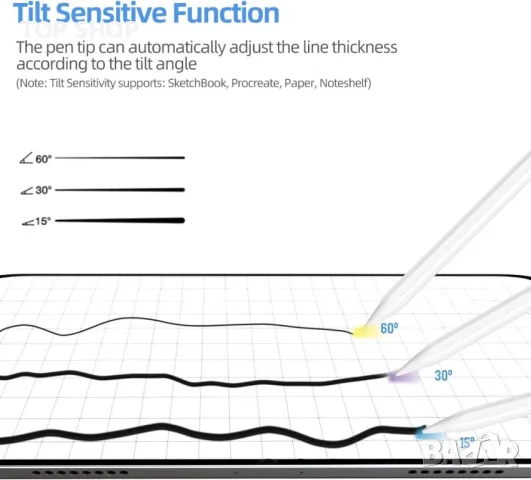 KBCASE Stylus Pen за Apple iPad (2018-2023), снимка 5 - Таблети - 49500309