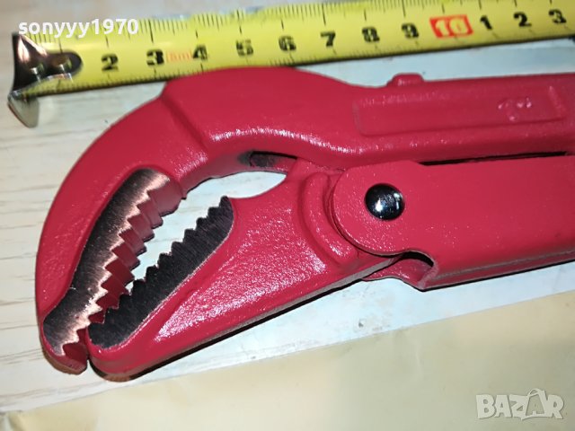 Класически тръбен ключ 45 градуса. Цол - 1". Дължина - 31см. 0505231700, снимка 3 - Ключове - 40602739