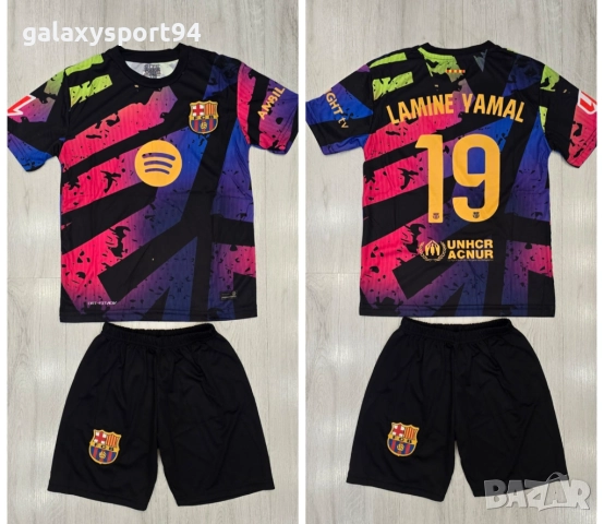 New 10 Детски екип Ламин Ямал 2026г Шарен комплект Ламин ямал Ново, снимка 3 - Футбол - 51436003