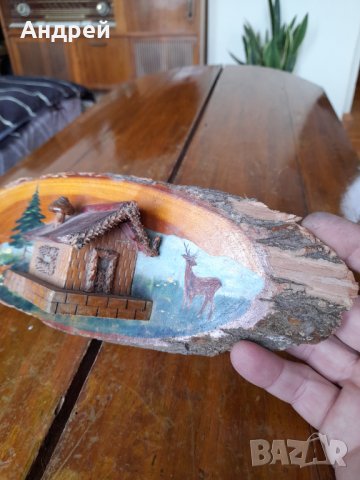 Стара дървена декорация,сувенир #14, снимка 3 - Антикварни и старинни предмети - 39953383