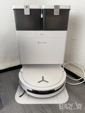 Робот Прахосмукачка Самопочистваща Станция Ecovacs Deebot T50 Omni |21000 Pa| 75°C Горещо Пране Бял 
