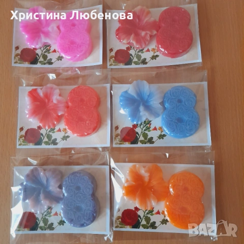 Сапунчета за 8 март, снимка 16 - Изкуствени цветя - 48733801