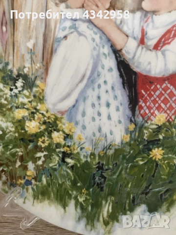 
Колекционерска декоративна чиния Wedgwood – „Be My Friend“., снимка 4 - Други ценни предмети - 56043670