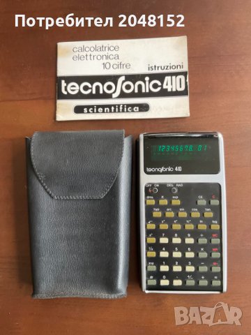 Електронен калкулатор с научни функции "technosonic 410" (Италия), снимка 2 - Друга електроника - 42893652
