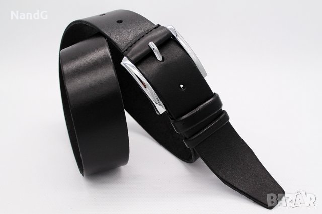 Класически кожен колан от естествена кожа, снимка 3 - Колани - 36681050