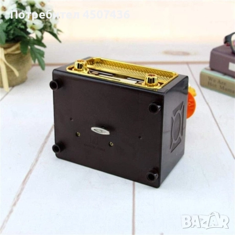 Ретро механична музикална кутия радио форма с целуваща се двойка и кутия за бижута, снимка 7 - Декорация за дома - 52747549