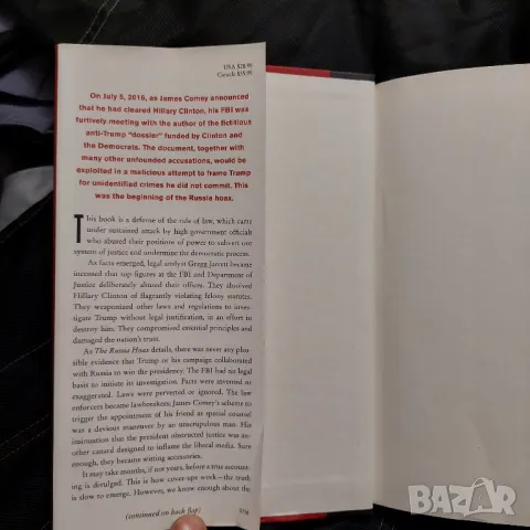 книга - The Russia Hoax. The Illicit Scheme to Clear Hillary Clinton and Frame Donald Trump , снимка 4 - Художествена литература - 49307206