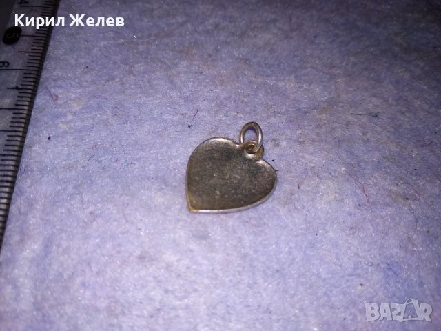 Ich hab Dich lieb! ОБИЧАМ ТЕ! Старинен СРЕБЪРЕН МЕДАЛЬОН СЪРЧИЦЕ Германия СРЕБРО Висока ПРОБА 25327, снимка 8 - Антикварни и старинни предмети - 39226342