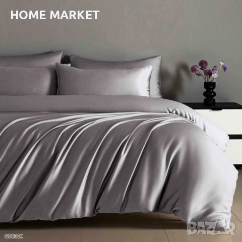 Луксозен комплект от висококачествен памучен сатен Комплектът е от 4 части и съдържа: 1 бр. долен ча, снимка 6 - Спално бельо - 52365459