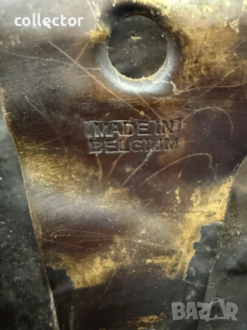 Белгийски бронзов барелеф / картоиграчи. №7448, снимка 10 - Антикварни и старинни предмети - 51972607