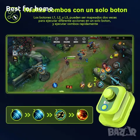 AoBing Mini | Bluetooth джойстик със спусък , снимка 4 - Друга електроника - 50304236