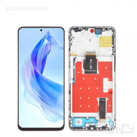 LCD Дисплей за Huawei Honor 90 Lite 5G / X8a 4G (2023) / Тъч скрийн + Рамка /Сребърен / Оригинал Ser