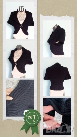 Четири различни броя / Дамски вълнен топ тип блуза, елек, жилетка , снимка 11 - Корсети, бюстиета, топове - 51837616