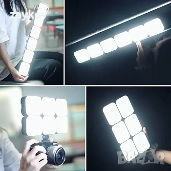 VIJIM VL100C Двуцветно LED видео осветление на камерата, 2000mAh, снимка 2 - Светкавици, студийно осветление - 44810813