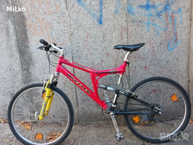 26цола алуминиев велосипед с 24скорости палцови команди усилени капли амортисьори предни и заден , снимка 2 - Велосипеди - 47896999