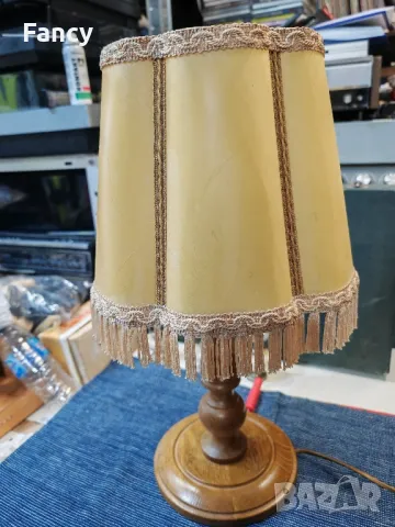 Страхотна дървена настолна лампа, снимка 8 - Настолни лампи - 49225696