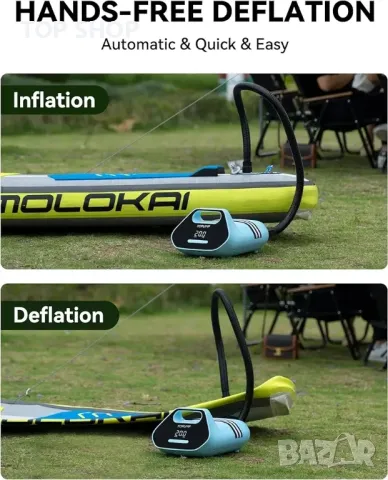 TOPUMP 7800 mAh SUP помпа Електрическа батерия TPS300, 20 PSI, снимка 3 - Друга електроника - 48738738