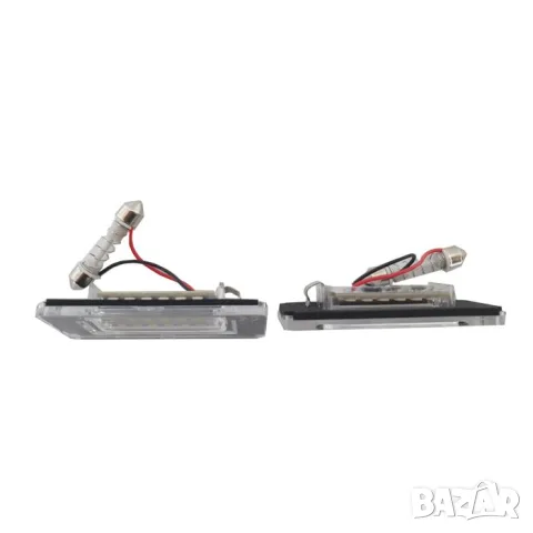 LED плафони за регистрационен номер Mini Cooper R56 R57 R58 и R59, снимка 2 - Аксесоари и консумативи - 55864499