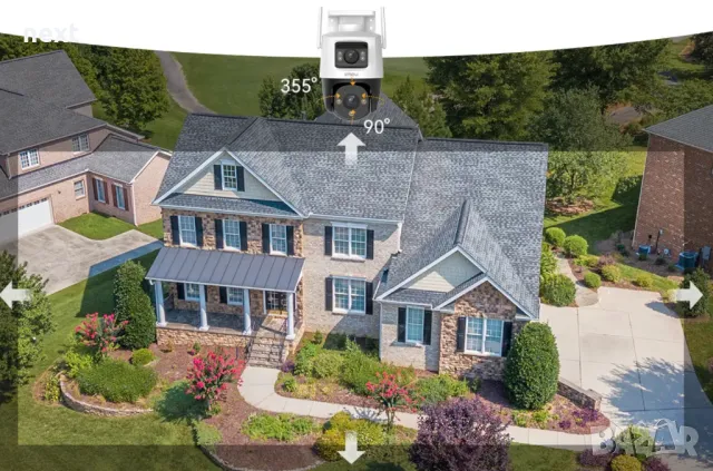 Двойна въртяща се IP камера Dahua IMOU Cruiser Dual 5+5 MPx + Гаранция, снимка 4 - IP камери - 50140291