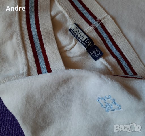 Панталон - Zara, бял, плюш, снимка 2 - Спортни екипи - 30374567