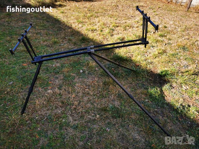 Шаранска стойка за до 5 въдици с телескопични крака с дължина до 133см, снимка 4 - Такъми - 39359856