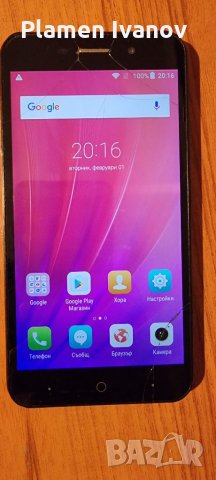 ZTE A602 Android 4G работещ с пукнато стъкло, снимка 6 - ZTE - 35639519