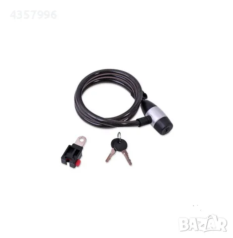  Катинар за велосипед, 2 ключа, Черен 