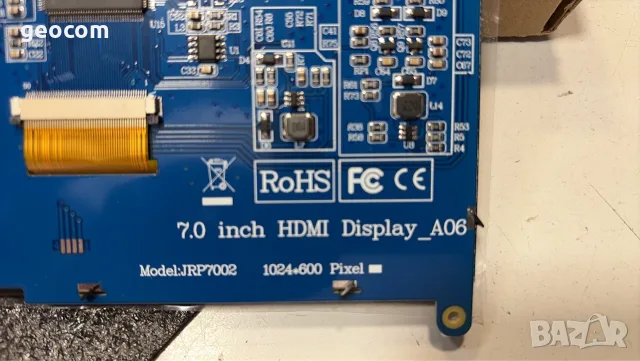 7.0" LCD Display IPS Touchscreen (Нов,1024х600,HDMI), снимка 7 - Монитори - 55984980