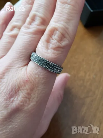 Folli Follie халка от стомана с камъни, снимка 6 - Пръстени - 47359335