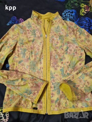 двулицево яке естествена кожа велур