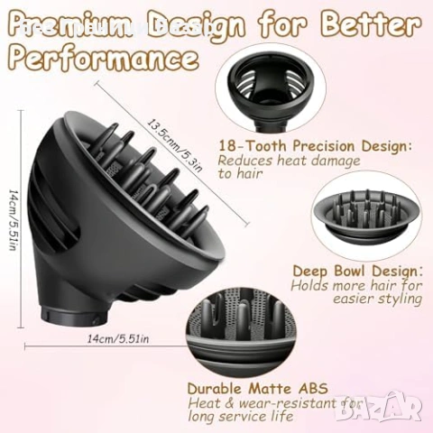 Нова приставка Дифузер за Dyson Airwrap HS01 HS05 HS08 за къдрици и обем, снимка 7 - Други - 54155512