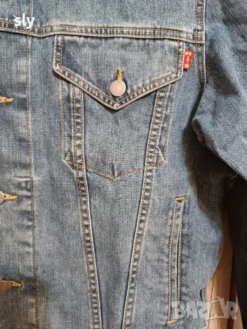 Оригинално дънково яке His , снимка 2 - Якета - 50295658