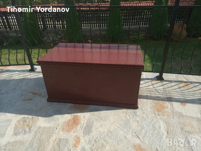 Дървен сандък- ракла., снимка 7 - Антикварни и старинни предмети - 47356359