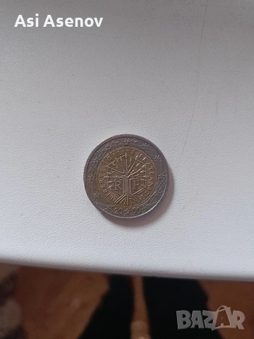 рядка монета от 2 евро дървото на късмета , снимка 2 - Нумизматика и бонистика - 53886227