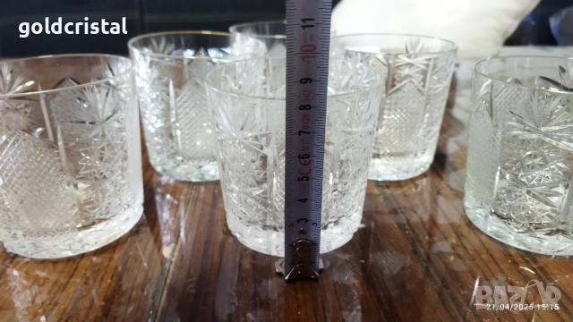 Кристални чаши Ропотамо , снимка 2 - Антикварни и старинни предмети - 36146979