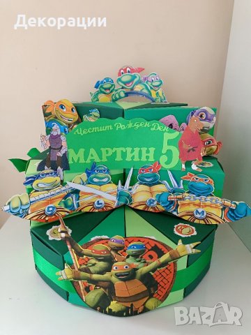 Промоция!Изработка на картонени торти .Украси за всякакъв повод като рожден ден,кръщене и други , снимка 7 - Декорация - 40241178