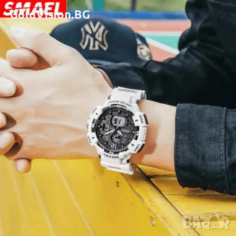SMAEL White — Мъжки аналогово-цифров часовник, снимка 2 - Мъжки - 54247984