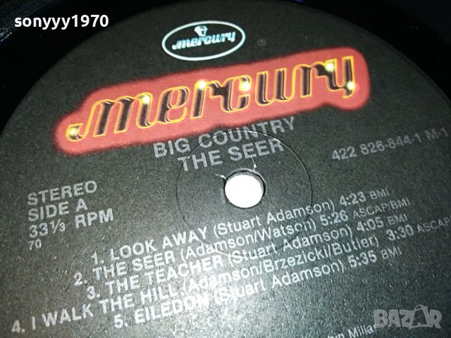 BIG COUNTRY THE SEER-LONDON/NEW YORK 0106222143, снимка 17 - Грамофонни плочи - 36951852