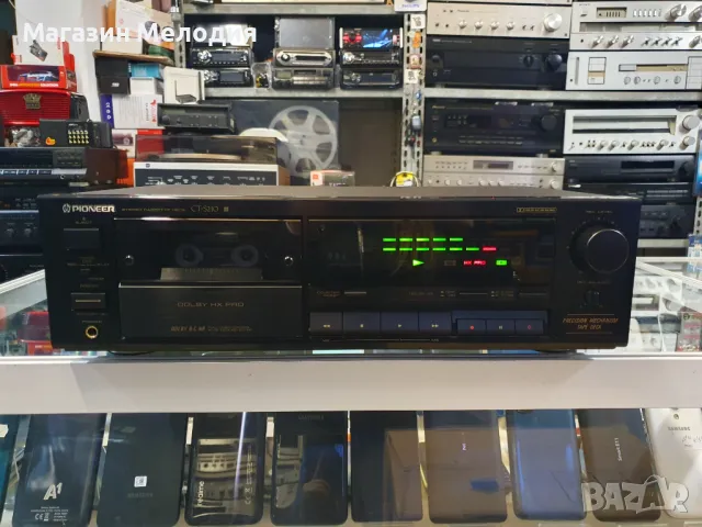 Касетен дек Pioneer CT-S210 В отлично техническо и визуално състояние., снимка 3 - Декове - 48443809
