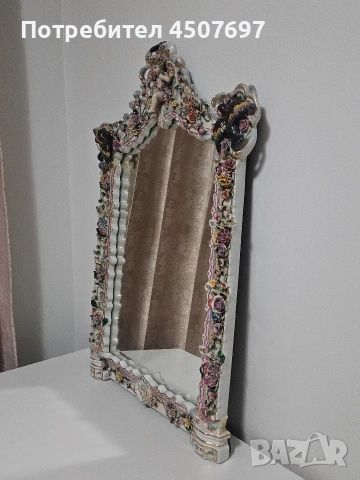 Огромно огледало от  порцелан., снимка 12 - Антикварни и старинни предмети - 54322958