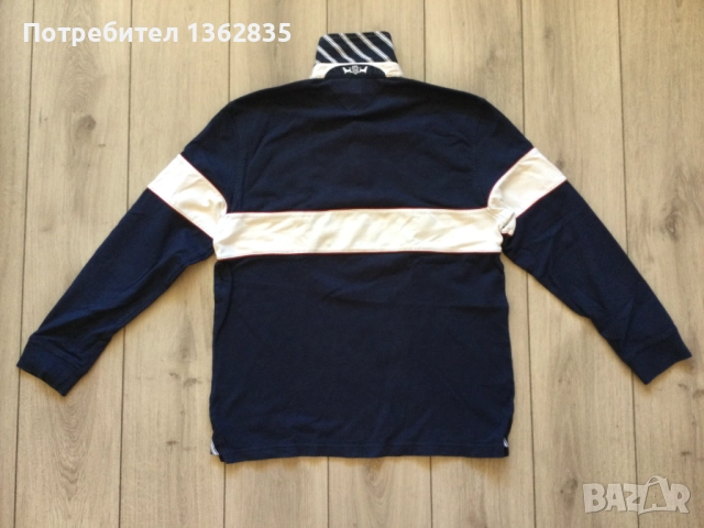 НОВА оригинална синя ръгби поло фланела блуза TOMMY HILFIGER размер L, снимка 7 - Блузи - 51801107
