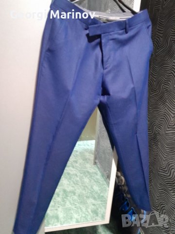 Костюм Teodor син класически с, риза и вратовръзка, снимка 3 - Костюми - 39599868