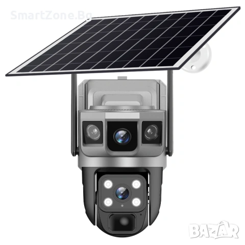 Външна камера, Solar, PTZ, WiFi, 4MP, V380 Pro - VTS02-W, снимка 2 - IP камери - 53064110