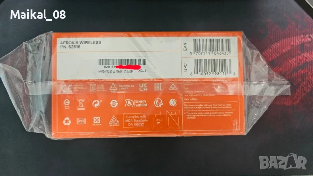 Продавам чисто нова геймърска мишка SteelSeries Aerox 9 Wireless, снимка 3 - Клавиатури и мишки - 50809610