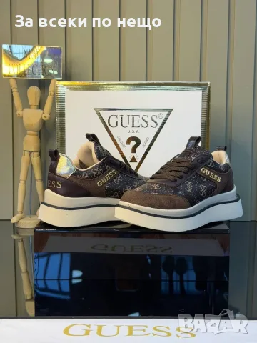 Guess Дамски Маратонки👟Дамски Спортни Обувки С Монограм и Платформа👟Кецове Код SK2162, снимка 4 - Маратонки - 56171158