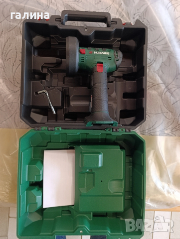 Акумулаторен ъглошлайф PARKSIDE 20V – нов, в куфар