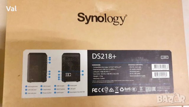 Продавам сървър NAS Synology DS218+, снимка 7 - Външни хард дискове - 37669863
