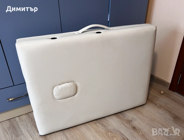 Сгъваема масажна маса, 3 зони, еко кожа / VidaXL, снимка 6 - Друго оборудване - 54178862